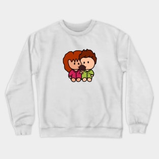 Couple eating Ice-cream Crewneck Sweatshirt